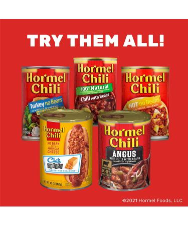 Hormel Chili With Beans 15 oz (Pack of 8) - Delicious and Convenient Chili Option - Buy Online on GoSupps.com