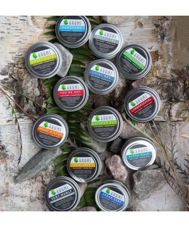 Aromi Solid Cologne | Fresh Light Men's Scent Vegan Cruelty-free Wax Oakmoss Musk Rosemary Fragrance Gift Travel Alcohol-free (What a Stud) - Buy Online on GoSupps.com