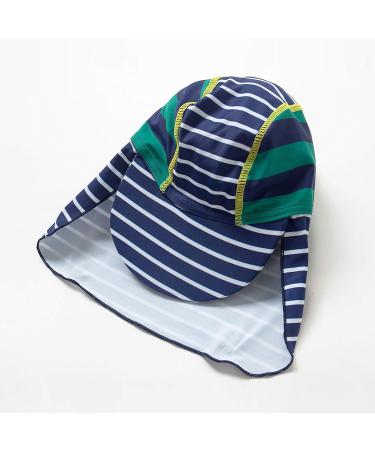 BONVERANO Baby Boys Sunsuit UPF 50+ with Zipper Swimwear & Sun Hat - 6 Months, Stripe/Green - Buy Online on GoSupps.com
