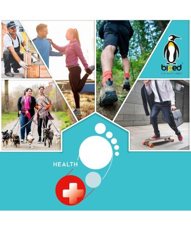 Biped Health Gel Heel Pads - 2 Pairs for Foot Pain Relief Silicone Protection for Cracked Skin & Achilles Tendon Pain - Beige/Transparent - Buy Online on GoSupps.com