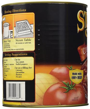 Stagg Country Chili with Beans 108oz - Delicious & Hearty Chili for a Crowd - Buy Online on GoSupps.com