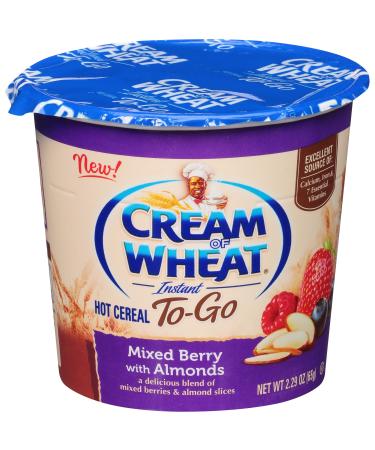 Cream of Wheat Hot Cereal to Go Mixed Berry with Almonds 2.29 Ounce (Pack of 6)