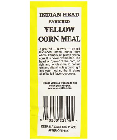Indian Head Yellow Corn Meal 32 oz. - Authentic Corn Meal for Delicious Recipes - Buy Online on GoSupps.com