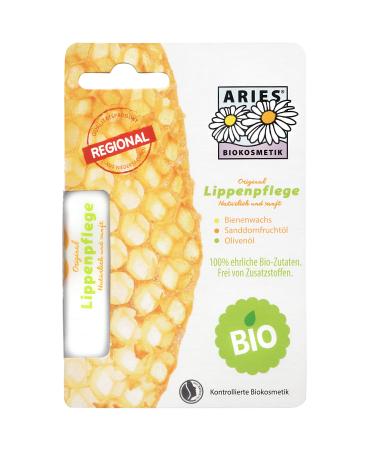 Aries Original ORGANIC lip care from Stapeler natural cosmetic lip balm for dry lips care in winter