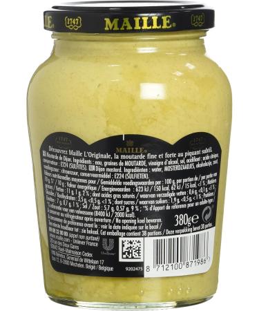 MAILLE Mustard Fine de Dijon l'Originale Jar 380 g - Set of 4 - Buy Online on GoSupps.com