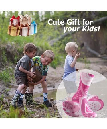 RANDY SUN Waterproof Socks 2 Pairs for Boys Outdoor Sports - Blue & Pink, Adult Small - Ideal for Hiking, Skiing, Fishing - Buy Online on GoSupps.com