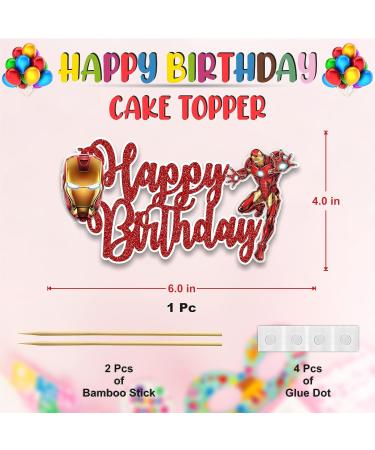 Seyal Irn Man Happy Birthday Cake Topper - Buy Online on GoSupps.com