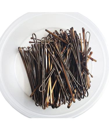 Buy Kleravitex Jumbo Bronze Bobby Pins - 100 Pack | Flat Hair Pins for All Hair Types - Ideal for Weddings & Parties - Made in USA - Buy Online on GoSupps.com