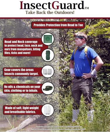 InsectGuard Permethrin-Treated Tick Gaiters/Sleeves - Insect Repellent for Mosquitoes, Flies, Chiggers - 4 Long Pair, White - One Size Fits All Up to Adult Medium - Buy Online on GoSupps.com