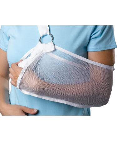 Medline ORT11200M Cool Mesh Arm Slings  White  Medium