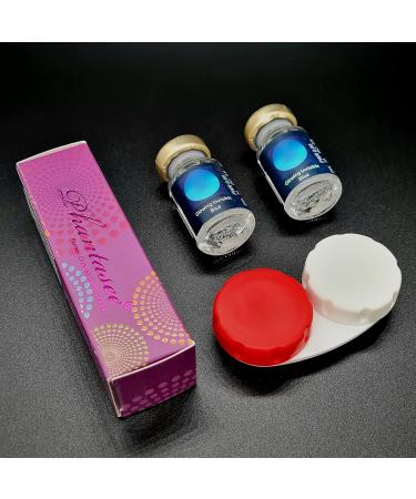 Shop Bright Blue Halloween 'The Purge' UV Contact Lenses | Invisible Daylight Effect | Glowing Blue Costume Accessory - 1 Pair - Buy Online on GoSupps.com