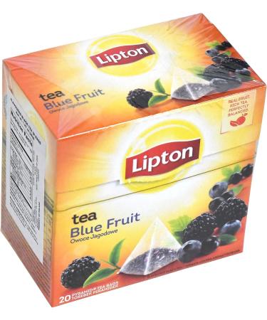 Lipton Pyramids Blue Fruits Tea 20 Bags - 12 Units - Buy Online on GoSupps.com