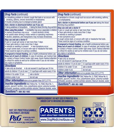 VICKS DayQuil & NyQuil High Blood Pressure Cold & Flu Relief Liquicap 48ct | Daytime & Nighttime Symptom Relief | Cough Cold & Flu Medicine - Buy Online on GoSupps.com