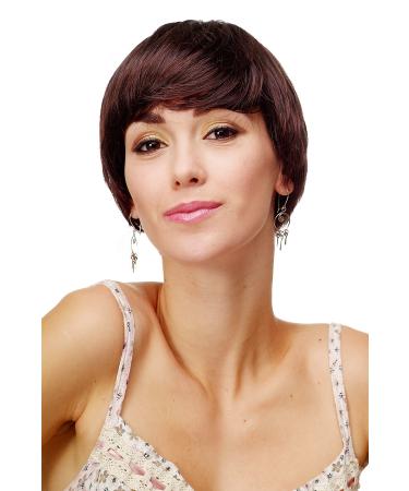 WIG ME UP - 81033-2T33 ladies wig short hairstyle straight bob brown mahogany mix