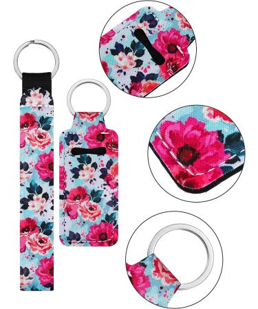 40-Piece Neoprene Chapstick Holder Keychains - Vibrant Lip Balm Pouch Lanyards for Women - Buy Online on GoSupps.com