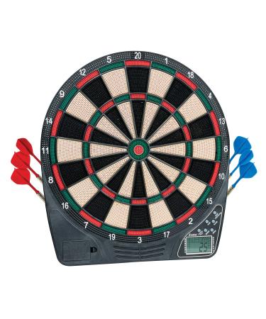 Franklin Sports Electronic Dart Board Sets - Soft Tip Electric Dartboard with Digital Scoreboard - (6) Darts Included Traditional Dartboard