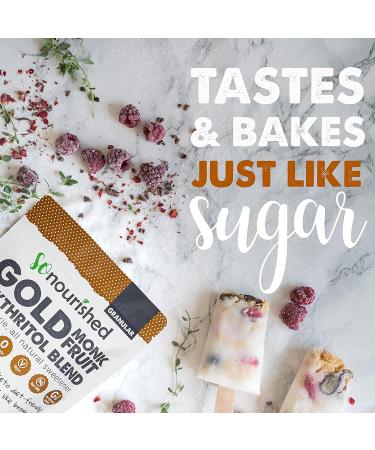 Monk Fruit Erythritol Sweetener - Brown Sugar Alternative for Diabetics - 2.5lb Pack - Non-GMO, Zero Calorie, Low Carb Replacement - Buy Online on GoSupps.com