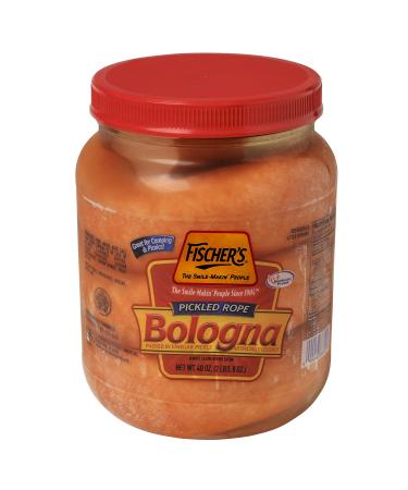 Fischer's Pickled Rope Bologna Packed In Vinegar Pickle, 2.5 Pound