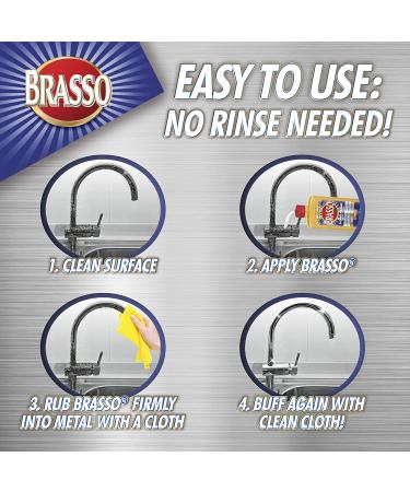 Brasso Multi-Purpose Metal Polish 8 oz - Top Quality Metal Cleaner - Buy Online on GoSupps.com