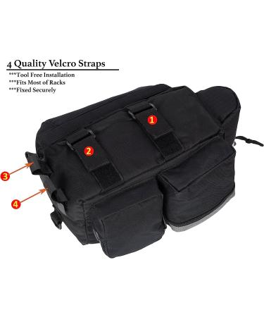 Roswheel 14024 Convertible Bike Rear Rack Seat Pannier Trunk Bag with Cup Holder - Buy Online on GoSupps.com