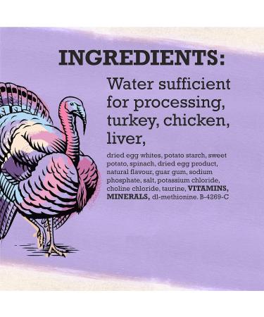 Beyond Wet Cat Food Cage-Free Turkey Sweet Potato & Spinach in Gravy - 85 g Can (12 Pack) - Buy Online on GoSupps.com