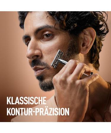 King C. Gillette Double Blades - 10 Platinum Coated Razor Blades for Men | Stainless Steel Safety Razor Replacement - Buy Online on GoSupps.com