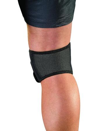Mueller Adjustable Max Knee Strap - Patella Tendon Support for Men and Women, Black, One Size - Buy Online on GoSupps.com