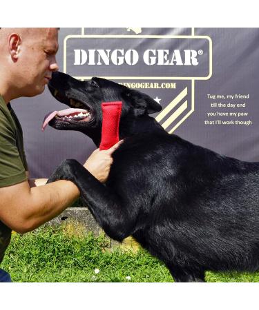 Dingo Gear Cotton Nylon Bite Sausage - Dog Training IGP IPO Obedience Protection - 15x5 cm Blue Handle (S00060) - Buy Online on GoSupps.com