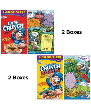 Cap'n Crunch 2 Fl Variety Pack - Delicious Cereal Combos for Every Crunch Lover - Buy Online on GoSupps.com