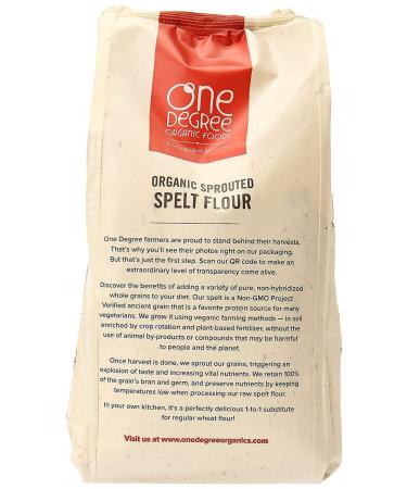 Oneآ° Organics Organic Sprouted Spelt Flour - 32 Oz | Healthy Baking Essential - Buy Online on GoSupps.com