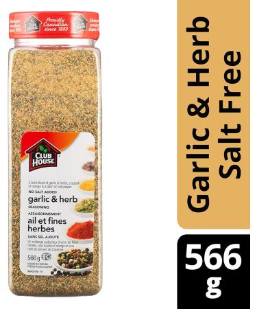 Club House Quality Natural Herbs and Spices No Salt Added Garlicherb Seasoning 566g - Buy Online on GoSupps.com