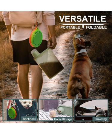 Citylife 2 PCS 2.5 LB Cat Food Storage Containers - Airtight Small Pet Dog Food Container with Measuring Cup & Pour Spout - Bird Dry Food Dispenser with Lid (2 Pack, Pea Green) - Buy Online on GoSupps.com