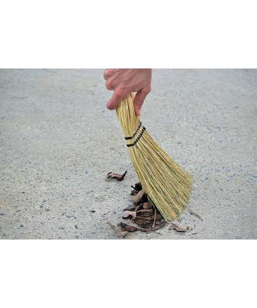 Rubbermaid Commercial 12 Inch Corn Whisk Broom - Yellow Flagged Natural Bristles for Multi-Surface Sweeping | Ideal for Porches, Floors, Decks, Driveways, and Sidewalks - Buy Online on GoSupps.com