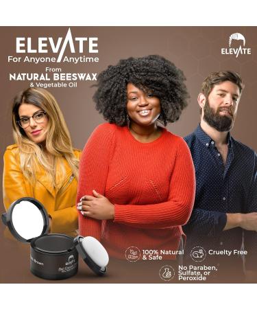 ELEVATE Hair Line Powder - Instant Hair Loss Concealer Root Touch Up & Gray Coverage for Men & Women - Dark Brown - Buy Online on GoSupps.com