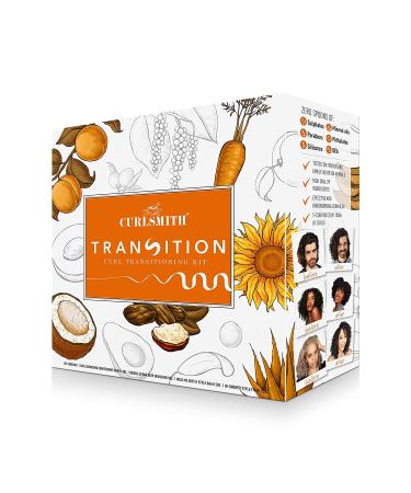 Curlsmith Transition Kit - Vegan Haircare for Dry Wavy Curly or Coily Hair - 12oz, 8oz, 2oz - Buy Online on GoSupps.com