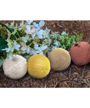 Legends Creek Farm Goat Milk Botanical Bath Bomb Gift Set - Shea Butter & Sunflower Oil - Hydrating and Relaxing - 18 Oz Total (4-Pack) - Botanical Formula - Buy Online on GoSupps.com