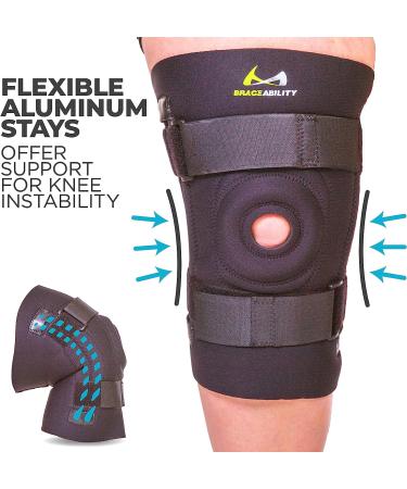 BraceAbility Knee Brace for Large Legs - Kneecap Protection Pad for Patellar Tendonitis - 3XL - Buy Online on GoSupps.com