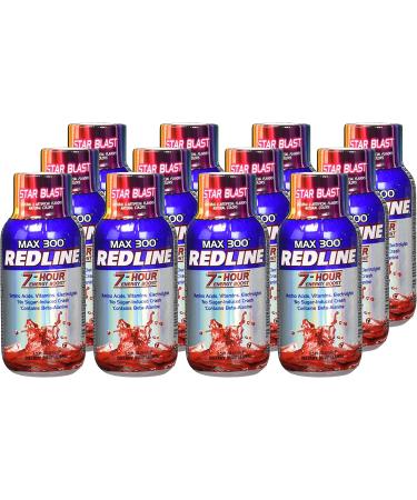 VPX Redline Power Rush 7-Hour Energy Max 300 Supplement Star Blast 2.5 oz (Pack of 12) - Buy Online on GoSupps.com