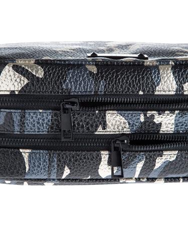 Nicole Miller Metallic Camouflage Makeup Bag - Large Travel Toiletry & Cosmetic Case - Buy Online on GoSupps.com