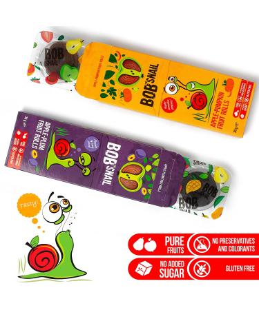 Healthy Snacks Variety Pack - 60 Individual Fruit Roll Ups - Apple Cherry Plum Pumpkin Mint - Vegan, Low Carb, Gluten Free - Dried Fruit Mix for Kids and Adults - Buy Online on GoSupps.com