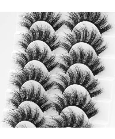 Shop 6D Fluffy False Eyelashes | Dramatic 10 Long Faux Mink | Soft Thick Reusable Natural Volume Makeup - Buy Online on GoSupps.com