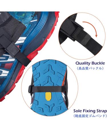 TRIWONDER Reflective Gaiters - UV Protection Trail & Running Gaiters for Men & Women - Orange - Buy Online on GoSupps.com