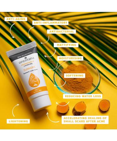 Orientana - Turmeric Face Moisturizer | Vegan | Mattifying Anti-Aging & Anti-Inflammatory Moisturizer | For Dark Spots & Acne - 30g - Buy Online on GoSupps.com