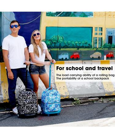 J World New York Sunrise Rolling Backpack - Black, One Size, 18 - Buy Online on GoSupps.com