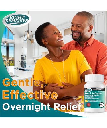 Right Remedies Natural Vegetable Laxative Plus Stool Softener (180 Tablets) Gentle Effective Dependable Constipation Relief in 6-12 hours Compare to the Active Ingredients in National Brand Product - Buy Online on GoSupps.com