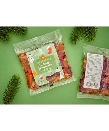  naschlabor naschlabor x Gute Laune - Christmas Fruit Juice Bears - No artificial colors or flavor enhancers - Gluten and lactose free (fruit juice - Winter Mix) - 23 x 150 g - Buy Online on GoSupps.com