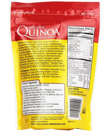 Eden Organic Quinoa 16 oz - Whole Grain, Premium Andean Superfood - Buy Online on GoSupps.com