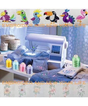 New brothread 64 Spools 1000M Polyester Embroidery Thread Kit - Ideal for Professional and Beginner Embroiderers - Buy Online on GoSupps.com