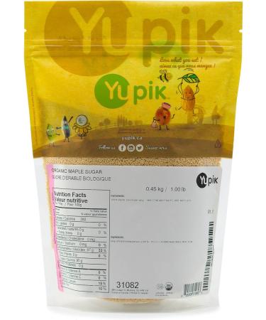 Yupik Organic Maple Sugar Non-GMO Vegan Gluten-Free 450g 450 g (Pack of 1) - Buy Online on GoSupps.com