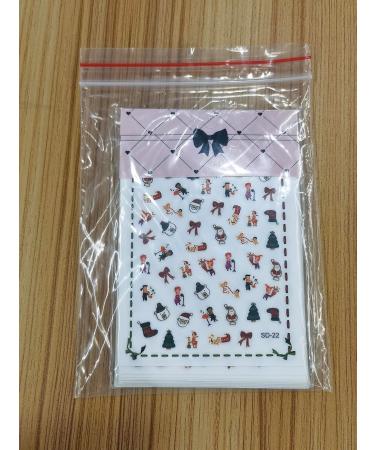 EBANKU 15 Sheets Christmas Nail Art Stickers Decals Self-Adhesive Nail Art Stickers 3D Xmas Santa Claus Snowflakes Nail Stickers for Women Girls Kids Manicure DIY -B - Buy Online on GoSupps.com